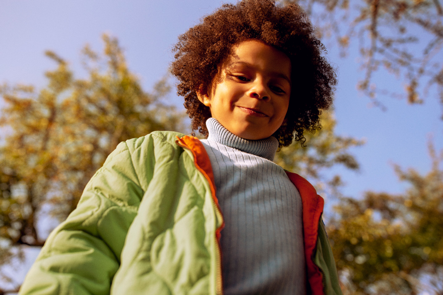 Child in colorful clothing